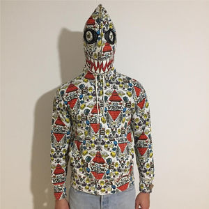 Sweat à capuche zippé personnalisé pour homme, respirant, en coton et polyester 360g avec tricotage, motif uni, automne/hiver - Product Image 1