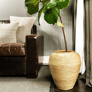 Jarrón de algas marinas naturales hecho a mano hecho en Vietnam material ecológico para decoración del hogar y decoración de vajilla al por mayor - Product Image 4