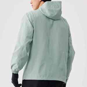 Chaqueta Cortavientos con Capucha y Media Cremallera, Personalizable, Impermeable, Camuflaje, Poliéster/Algodón, Unisex, Talla XS para Primavera - Product Image 3