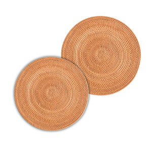 แผ่นรองจานหวายสานด้วยมือแบบพรีเมี่ยมทนความร้อนกันน้ำเป็นมิตรกับสิ่งแวดล้อมสำหรับงานแต่งงานกลางแจ้ง - Product Image 1