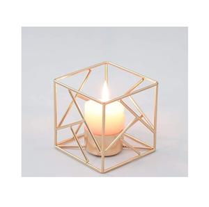 Portavelas modernos minimalistas de metal para velas de té, velas cónicas y velas de columna, ideales para la decoración del hogar, la oficina y el dormitorio. - Product Image 2