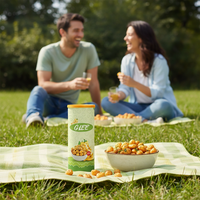 Makhana de qualité supérieure au fromage et aux herbes, saveur salée, sans gluten, faible en gras, en sachet Pringle 80g