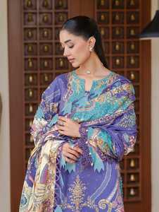 Vêtements d'hiver Shalwar Kameez Suits pour femmes en viscose de très haute qualité avec broderie très fine - Product Image 4