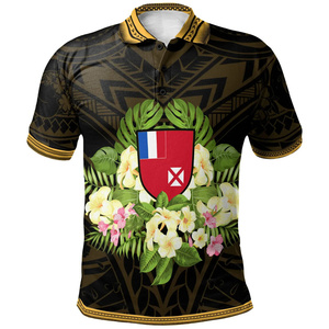 T-shirts décontractés pour hommes à la mode motif Wallis Futuna hawaïen imprimé 3D polynésien pour polos à manches courtes d'été - Product Image 4