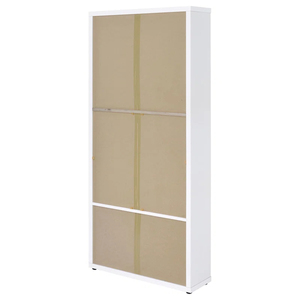 Vitrine Moderne en Bois Noir avec Porte Vitrée, 2 Tiroirs et 5+ Étagères - <span class=keywords><strong>Meuble</strong></span> Écologique pour Salon et Hôtel DR576 - Product Image 4