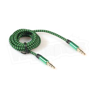 Câble audio tressé Diwu 3,5 mm mâle-mâle 1 m en cuivre pur pour audio professionnel et haut-parleur - Product Image 2