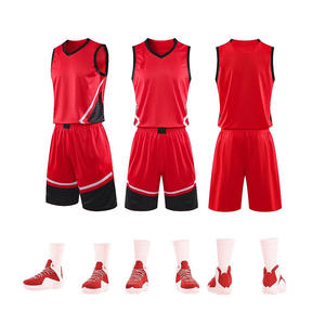 Maillot de basket respirant personnalisé avec logo d'équipe, vêtements de sport en polyester avec impression numérique, ensemble uniforme de haute qualité - Product Image 2