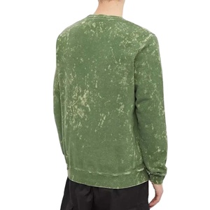 Wholesale Heavyweight Acid Wash Sweatshirt <b>Polyester</b>/Cotton Custom Made New Design OEM Embroidered Men's Sweatshirt 2026 - Product Image 4