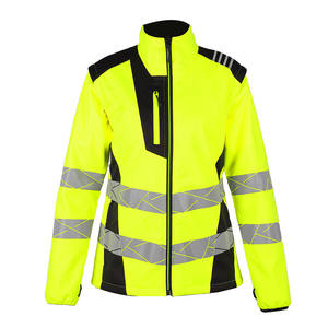 Chaqueta de Invierno de Seguridad Reflectante de Alta Visibilidad, de Poliéster de Primera Calidad, con Capucha Oculta, Acolchada e Impermeable - Product Image 5