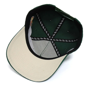 Casquette de baseball personnalisée à 5 panneaux de haute qualité pour hommes, style de rue rayé, gorras avec logo brodé en 3D, chapeau de sport en coton - Product Image 5