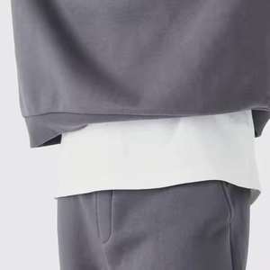 OEM กางเกงวิ่งสำหรับผู้ชายกางเกงวอร์มมีฮู้ดและซิปมีฮู้ดชุดวอร์มชุดกีฬาผู้ชายเทคโนโลยีกีฬาขนแกะ - Product Image 4