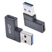 USB3.0 Type C Adaptateur convertisseur mâle à femelle OTG pour téléphones/tablettes/ordinateurs portables Sortie CC Charge et transfert de données Protection OTP