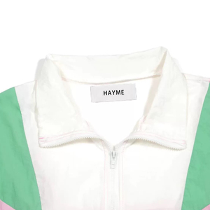 Conjunto corto de nailon cortavientos con logotipo personalizado unisex, chándal a prueba de viento, chaquetas y pantalones cortos con cremallera personalizada, conjuntos de dos piezas para hombre - Product Image 3