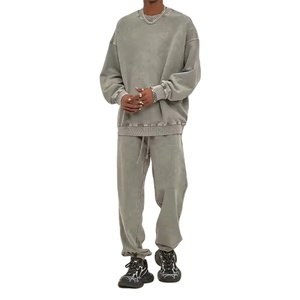 Acid Washed <b>Tracksuits</b> OEM ODM Crewneck Set <b>Tracksuits</b> <b>Plain</b> <b>Tracksuits</b> for Men Manufacturer BROWARD SPORTS <b>Tracksuits</b> 2026 - Product Image 2