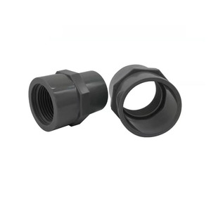 ข้อต่อตรง UPVC แบบตัวเมีย สำหรับเชื่อมต่อท่อพลาสติกอย่างแน่นหนา  อะแดปเตอร์เกลียว Bspp ตัวเมีย เป็น Npt ตัวผู้  วัสดุพีวีซี - Product Image 3