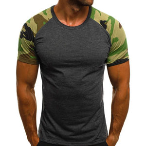 Camisetas Ajustadas con Cuello Redondo, Servicio OEM de Alta Calidad, Logotipo Personalizado, Color Camuflaje, Camisetas Ajustadas de Gimnasio con Logotipo, Mejor Precio Responsable - Product Image 3