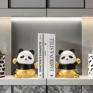 H.M.A artisanat élégant décor sculpture moderne chrome serre-livres ensemble de table élégant étagère affichage maison luxe design - Product Image 6