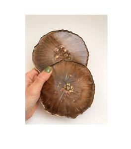 Sous-verre décoratif en résine de 5 mm d'épaisseur avec un beau design artistique, durable et résistant à la chaleur pour la décoration de table basse - Product Image 2