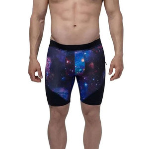 High Quality Solid Color <b>Men</b> Quick Dry Fitness <b>Compression</b> <b>Shorts</b> Elastic Waist Breathable Running <b>Compression</b> <b>Shorts</b> - Product Image 1