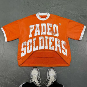 Meilleur microfibre haute qualité personnalisé hommes été Boxy décontracté tissu éponge 220 + GSM T-shirt surdimensionné T-shirt haute impression - Product Image 5