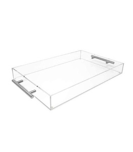 Plateau de service en acrylique design antique de grande qualité plateau en acrylique de forme et de taille personnalisées pour la décoration d'hôtel plateau en acrylique - Product Image 5