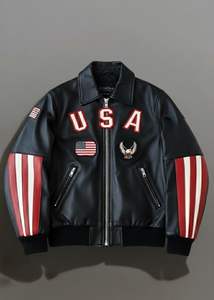 Chaqueta de Cuero con Bordado 3D para Hombre, Marca Quanta International 2026, la Mejor Llegada, Impermeable, Cortavientos, Estilo Urbano, Chaqueta de Invierno, Pakistán - Product Image 3