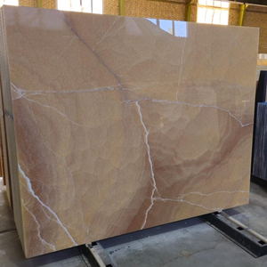 Desert Rose Marbre Dalles Naturel Rose Beige et Or Onyx Pierre pour Projets Intérieur de Luxe pour Chambres Cuisines EAU KSA Qatar - Product Image 2