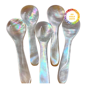 Cuillère en nacre Surface lisse sans danger pour l'utilisation alimentaire et la décoration - Product Image 1