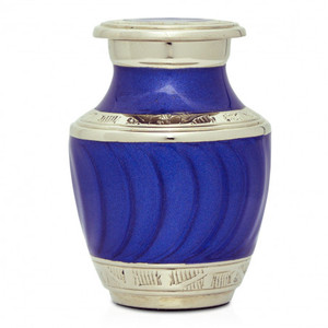 New Advance 100% pure qualité crémation bleu gravé cendres humaines adulte métal crémation urnes souvenir mémorial - Product Image 5