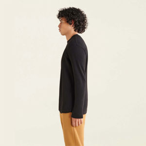 เสื้อยืดแขนยาวสำหรับผู้ชายและ260เสื้อยืดคอกลมแขนยาวโอเวอร์ไซส์ผ้าคอตตอนพิมพ์โลโก้ได้ตามต้องการ - Product Image 5