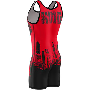 Singlet de Lucha Libre Transpirable de Secado Rápido con Estampado de Serigrafía, Ajustado y Elástico, 280g, 100% Poliéster, Unisex para Adultos, para Levantamiento de Pesas - Product Image 2