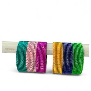 Nouveau design de bracelets multi-couleurs pour femmes et filles ensemble churi de mariage avec la meilleure qualité du fournisseur indien - Product Image 5