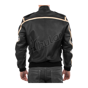 แจ็กเก็ตแข่งรถสีฟ้าและสีขาวสำหรับผู้ชายเสื้อแข่งรถมอเตอร์ไซด์ปรับแต่งได้ - Product Image 4