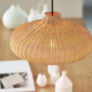 TienPhong 2025 venta al por mayor Boho Natural Isao 40cm diámetro ratán luz de techo pantalla luces decorativas cubiertas - Product Image 3