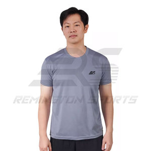 Logotipo personalizado Fitness Running T Shirt Hombres O-cuello Camiseta Poliéster Culturismo Deporte Camisetas Tops Gimnasio Hombres Camiseta - Product Image 5