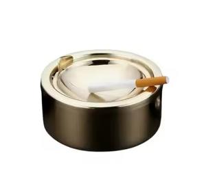 Top Trending Customized round Aluminium Cigar <b>Ashtray</b> Unique Design Tabletop Ash Tray for Cigarette Ash Holder - Product Image 5