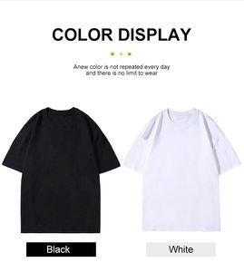 Rapide Personnalisé 240gsm Lourd 100% Coton Surdimensionné Mode Goutte D'épaule Joli Logo Personnalisé Hommes t-shirt T-shirt pour hommes - Product Image 4