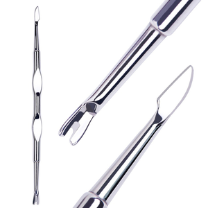 Dissolvant de vernis à ongles de différentes couleurs, outils de beauté pour cuticules, pousse-cuticules en acier inoxydable, pousse-cuticules professionnel argenté - Product Image 5