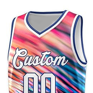 เสื้อเจอร์ซีย์แขนกุดผ้าระบายอากาศได้ดีพิมพ์ลายซับลิเมชันสีสันสดใสออกแบบได้ตามต้องการดีไซน์ล่าสุด - Product Image 5