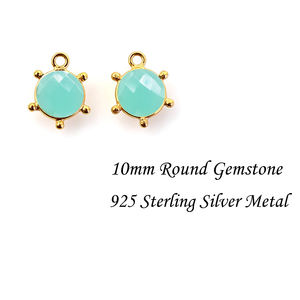 925 Sterling Silver DIY Bezel Charm Pendentif Facettes Améthyste Gemstone Fine Jewelry Making Pendentifs Party Charms-Bulk Wholesale - Product Image 3