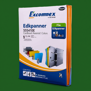 <b>File</b> <b>Folder</b> Exacompta Eckspanner 555410E DIN <b>A4</b> Cardboard Assorted Colors 5 Pack - Product Image 3