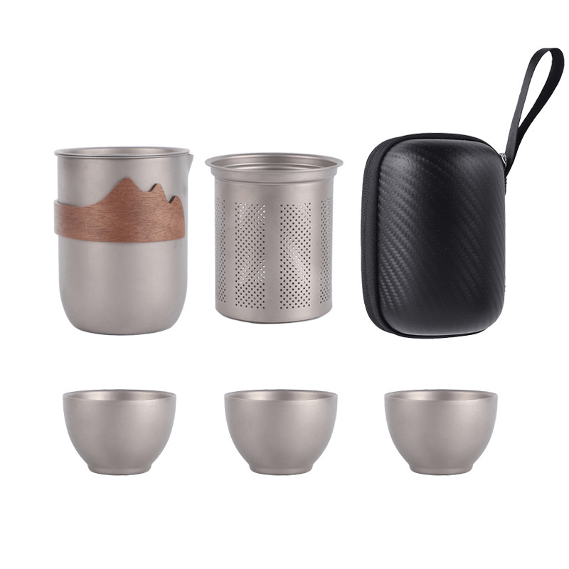 Théière 240 ml avec 3 tasses en forme de cloche