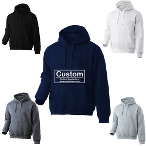 Sudaderas con capucha para hombre 100% de algodón Heavyweight Pullover Hoodie Unisex Sudadera de gran tamaño Casual Streetwear para hombres y mujeres - Product Image 1