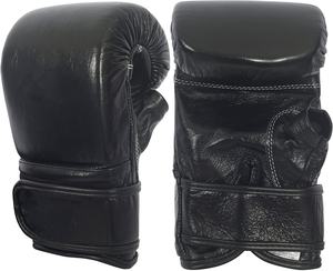 Özel yapılmış yüksek kaliteli deri nefes boks torbası eldiven MMA ve Kick boks için cırt cırt kapatma ile - Product Image 6