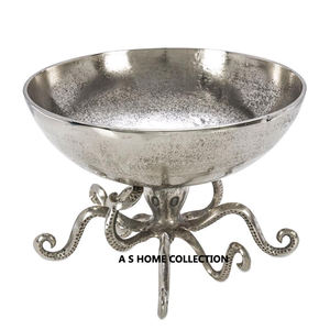 Bol de corail de couleur or de conception moderne de vente chaude avec la vaisselle et les parties en métal de qualité standard ensemble de 2 fabriqués à la main - Product Image 4