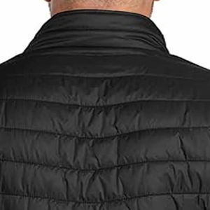 Veste matelassée en toile épaisse et chaude pour homme, avec col montant et logo personnalisable – Vente en gros - Product Image 2