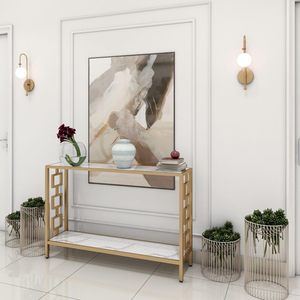 Mesa de metal elegante para el hogar con diseño elegante, ideal para sala de estar, oficina y restaurante, uso interior - Product Image 4