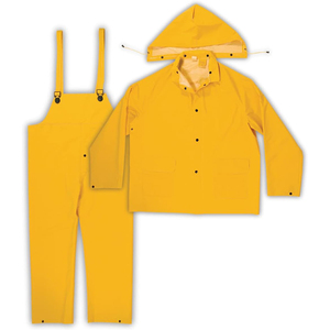 Traje Impermeable de 3 Piezas para Hombre, Resistente, Color Amarillo - Product Image 1