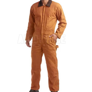 Mono ligero de algodón con cremallera para ropa de trabajo, precio al por mayor, MOQ bajo, Mono para ropa de trabajo - Product Image 1