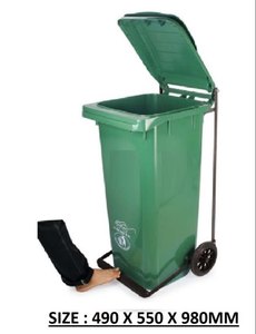 ถังขยะพลาสติก HDPE ขนาด660ลิตรสำหรับกลางแจ้ง2025ใช้ในการเก็บขยะ - Product Image 5